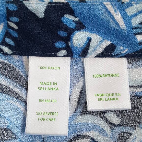 Lilly Pulitzer Avery Crop Pants High Tide You're The Zest Blue Floral Palazzo 4 - Picture 7 of 11